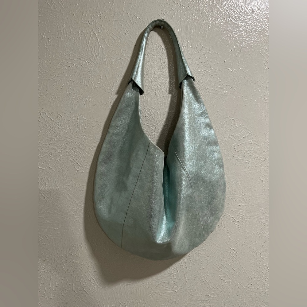 Juicy Couture Mint Green Beautiful Metallic Shoulder Bag